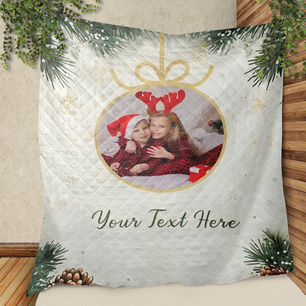 Customize Christmas Meaningful Quote Quilt Blanket Home Decor Best Xmas Gift For Friends CB2