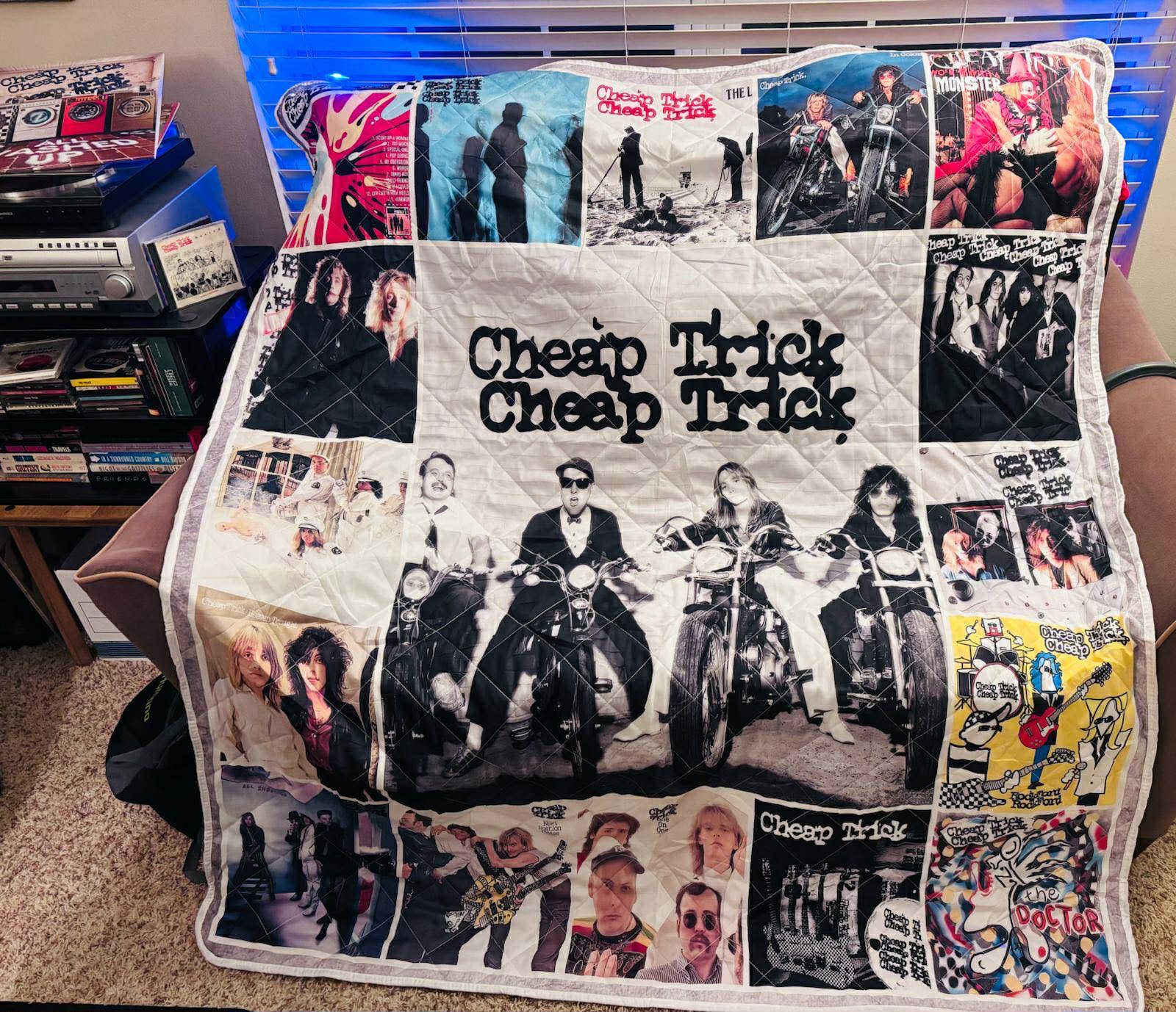Cheap Trick Quilt Blanket Music Band Bedding Set Gift Idea For Fans